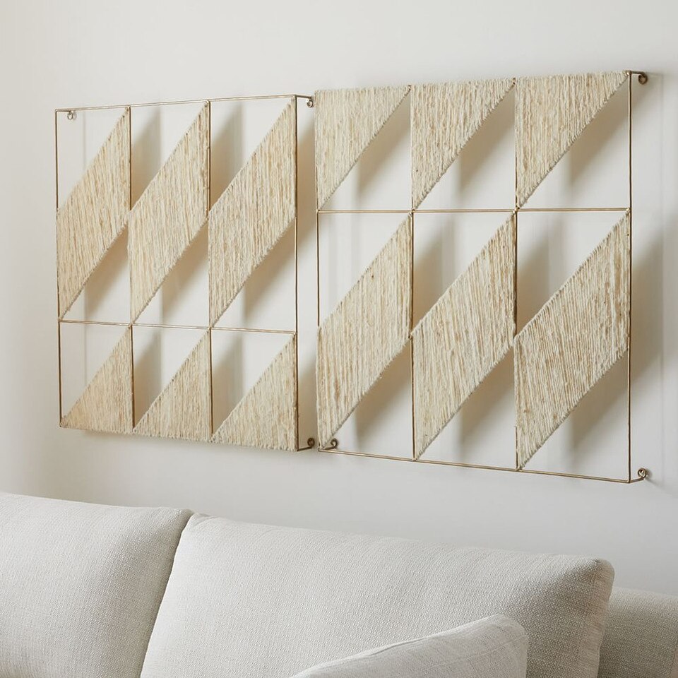 Metal & Wool Wall Art West Elm Australia